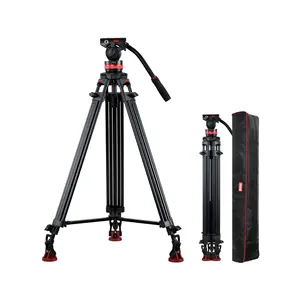 Moda ayarlanabilir Metal manken standı dişli 46Mm düşük profil sıvı Tripod kafası