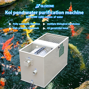QLOZONE 15000 litres système de filtre d'étang à poissons stériliser uv <span class=keywords><strong>k5</strong></span> média filtre d'étang biologique combiner filtre à tambour pour étang de carpe koi - Product Image 2