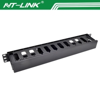 RAIL de gestion de câble réseau 19 "1U/2U en plastique ABS