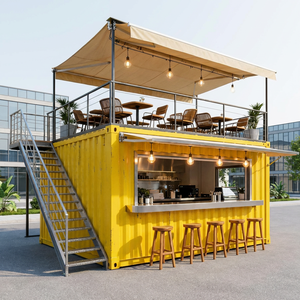 Contenedor Plegable <span class=keywords><strong>de</strong></span> Acero Portátil, Completamente Ensamblado, Estilo Moderno <span class=keywords><strong>de</strong></span> Mediados <span class=keywords><strong>de</strong></span> Siglo, Tipo High Cube, para Exteriores, Centros Comerciales, Parques, Playas y <span class=keywords><strong>Bares</strong></span> - Product Image 1