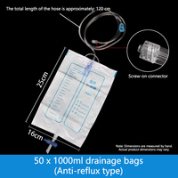 Sacs de drainage chirurgical à circuit fermé à usage unique KEWO YC004 |   De qualité médicale |   Manuel |   1000 ml |   Emballé individuellement |   ISO