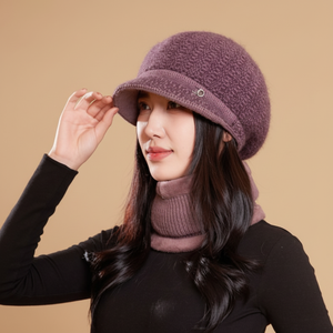 Gorro de piel de conejo Premium para mujeres de mediana edad - Product Image 1
