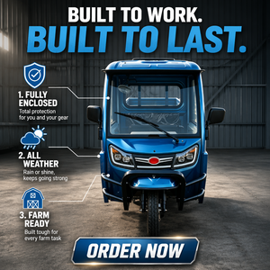 Triciclo Elettrico 72V 58AH con Certificazione EEC COC L2e per Trasporto Merci, Dotato di Motore A1500kw per Consegne di Piccole Imprese e Trasporto Colture Agricole - Product Image 1