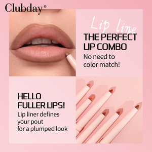Clubday Nuevo Lápiz Labial de Terciopelo Rosa, Delineador de Labios Impermeable, Maquillaje Mate, 6 Colores, Delineador de Labios Giratorio - Product Image 3