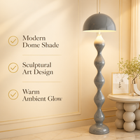 JYLIGHTING Lampadaire champignon LED d'angle créatif moderne sur pied pour la décoration du salon