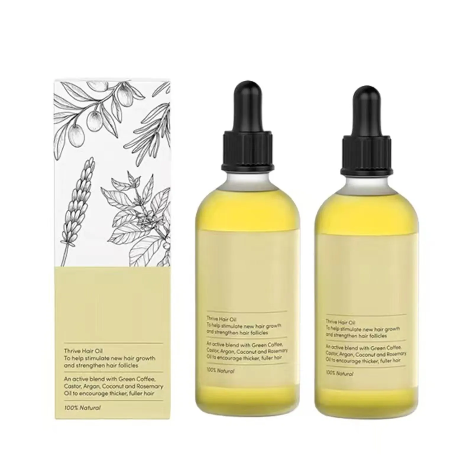 Wholesale 60ml Hair Shine Pure Organic Coconut Oil Tea Tree Oil Improvement Hair Care Essential Oil