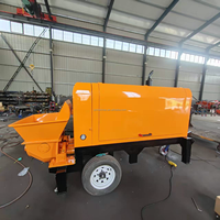 Petite pompe à béton diesel sur remorque 30m3/h et 40m3/h certifiée CE ISO pour le coulage de colonnes et la construction générale
