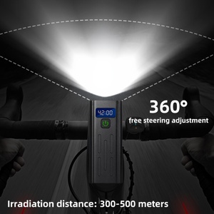 Ensemble de lumières LED rechargeables par USB pour vélo, phare avant et arrière en aluminium, lampe de vélo avant et arrière, lumière de camping en plein air - Product Image 6