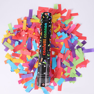 Canon à Confettis Carré Coloré de 30 CM à Tirer à la Main pour Fêtes et Célébrations – Tube Lanceur de Confettis pour Décorations de Fêtes et Festivals - Product Image 2