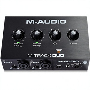 Interface <span class=keywords><strong>audio</strong></span> externe <span class=keywords><strong>USB</strong></span> <span class=keywords><strong>M</strong></span>-<span class=keywords><strong>AUDIO</strong></span> <span class=keywords><strong>M</strong></span>-Track <span class=keywords><strong>Duo</strong></span> pour l'enregistrement, le streaming et la diffusion de podcasts, avec deux entrées XLR Line DI, suite logicielle incluse - Product Image 1