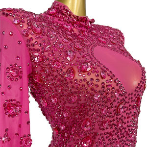 <span class=keywords><strong>Robe</strong></span> longue élégante <span class=keywords><strong>rose</strong></span> diamants Graduation <span class=keywords><strong>Cocktail</strong></span> femme <span class=keywords><strong>grande</strong></span> <span class=keywords><strong>taille</strong></span> longueur plancher Banquet <span class=keywords><strong>robe</strong></span> de bal femmes fête <span class=keywords><strong>robe</strong></span> de soirée - Product Image 5