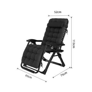 Yutang उच्च गुणवत्ता वाले काले ग्रे थचिकन कुशन आउटडोर सनशेड रिक्लियर गार्डन बालकनी कस्टम रंग शिविर समुद्र तट लाउंज कुर्सी - Product Image 3