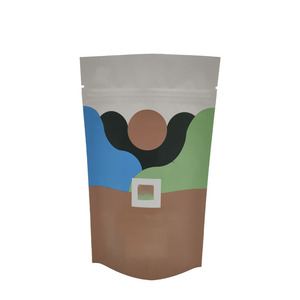 Bolsa de plástico para aperitivos de calamar de grado alimenticio, embalaje de galletas de comida, cierre con cremallera, bolsa de embalaje de pie, 3,5g - Product Image 1