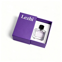 Boîte de bouteille de parfum de luxe avec logo personnalisé emballage en papier de parfum boîte de parfum cadeau à tiroir carré emballage avec bouteille en verre