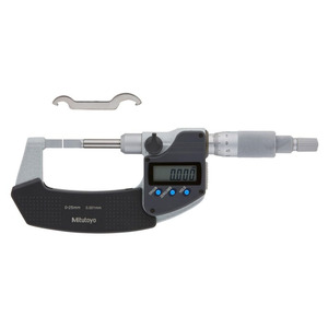 Micromètre numérique à lame Mitutoyo 422-270-30 422-271-30, portée 0-25 mm, pointe en carbure, broche non rotative - Product Image 1