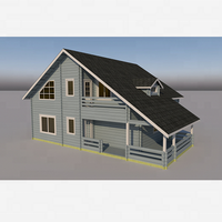 Préfabriquée à deux Étages En Bois Maison Villa