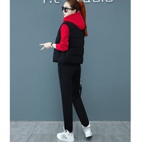 Ensemble de veste pour femme, automne-hiver, nouveau, doublure en polaire épaisse, ensemble jogging trois pièces, taille plus, tenue de sport décontractée pour femme