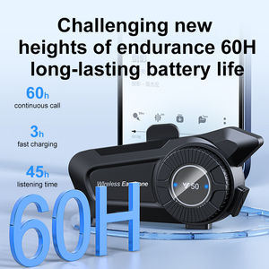 Auriculares intercomunicadores para casco de motocicleta con Bluetooth Y50 de alta calidad, diseño de malla con función de conversación del grupo 6 para <span class=keywords><strong>intercomunicador</strong></span> de Moto - Product Image 6