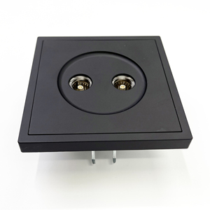 Plaque murale en acier ignifuge A6 Q pour câble coaxial bronze, <span class=keywords><strong>double</strong></span> port, <span class=keywords><strong>prise</strong></span> murale TV pour télévision - Product Image 4