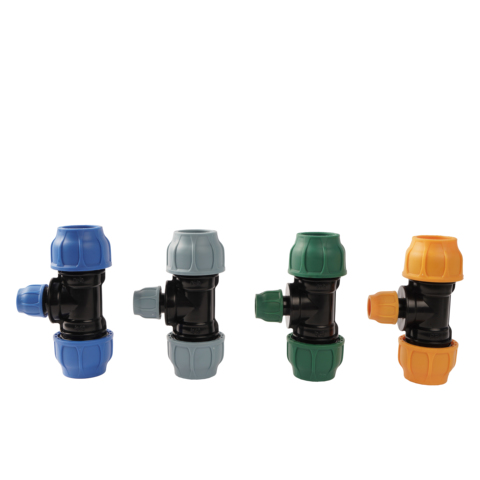 16bar PP Compression Female Threaded Tee for Low Pressure Plastic Pipe Irrigation
