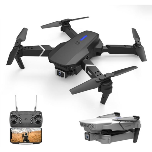 Wholesaler 720P 4K Dual E88 Folding Drone with Camera Mini Air Drone E88 Pro Remote Control Plastic Drones