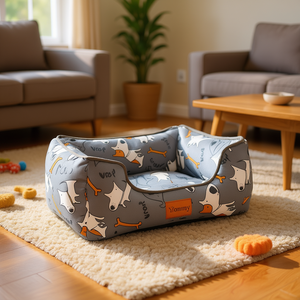 Coussin pour animaux Yommy, pour chiens et chats, doux, avec motif chien, tailles S, M, L - Product Image 3