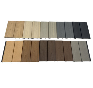 Panneau décoratif durable de mur de la Co-extrusion WPC pour le déco commercial résidentiel extérieur - Product Image 1