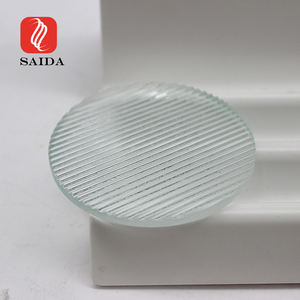 <span class=keywords><strong>Verre</strong></span> trempé <span class=keywords><strong>strié</strong></span> transparent ultra blanc résistant aux hautes températures personnalisé pour l'éclairage - Product Image 2