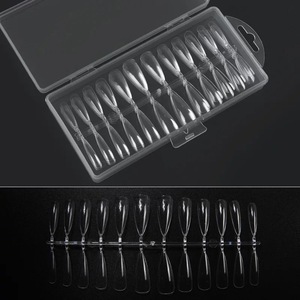 <span class=keywords><strong>Faux</strong></span> <span class=keywords><strong>ongles</strong></span> français acrylique de manucure complet, 120/240/504, 50 pièces, en boîte, Blister naturelle, Transparent, deux couleurs - Product Image 3