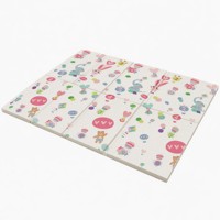 Alfombra de Juego Plegable para Bebé con Diseño de Oso en Globo Aerostático, Personalizable, de XPE, No Tóxica, Certificada por CPC, Reversible, para la Habitación del Bebé