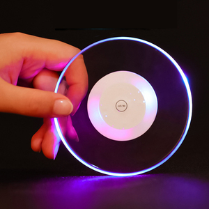 Acrylic Led Coaster Sáng Cup Mat Phòng Ăn Bảng Chủ Nhà Sử Dụng Giáng Sinh Năm Mới Của Đảng Trang Trí Nội Thất Châu Âu - Product Image 1