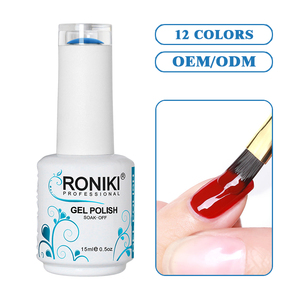 RONIKI no tóxico muy bueno remojo UV gel venta al por mayor color OEM Vegan Etiqueta Privada gel esmalte de uñas - Product Image 4