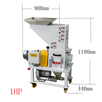 Pengqiang ZILI – broyeur de bouteilles en plastique, Machine de concassage de bouteilles en plastique, pulvérisateur à faible vitesse, CE 1HP, PQ-ZL01HP