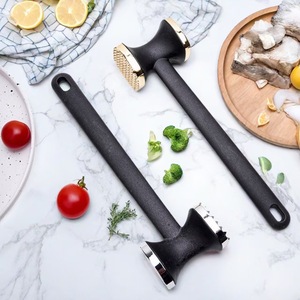 <b>Meat</b> Tenderizer Zinc Alloy Nylon Reinforced Double Sided Steak Hammer Kitchen Tool For <b>Meat</b> Pounding Garlic Smasher - Product Image 3