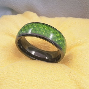 NTAG216 T5577 NFC <b>Ring</b> Green <b>Ceramic</b> IP68 Waterproof Smart Finger <b>Ring</b> Rewritable for Business Card Sharing Door Access Control - Product Image 2