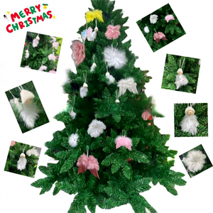 Alas de Ángel de Plumas Hechas a Mano Directamente de Fábrica, Colgantes Decorativos para Árboles de Navidad, Mini Accesorios para Vestidos de Muñecas - Product Image 2