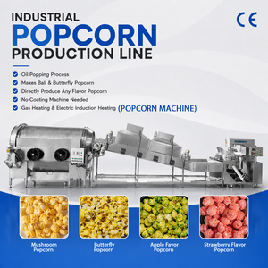 Línea de Producción de Palomitas de Maíz Industrial Totalmente Automática, Saborizante <span class=keywords><strong>Gourmet</strong></span>, Máquina Procesadora de Palomitas de Maíz por Inducción de 100L 200L - Product Image 1