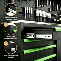 Gabinete de Herramientas Modular de Acero Resistente Personalizable OEM, Capacidad de Carga de 1000 kg, Almacenamiento a Prueba de Óxido para Garaje o Taller