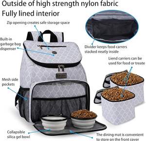 Free sample Travel <b>Dog</b> Food Bag Pet <b>Collapsible</b> <b>Dog</b> <b>Bowls</b> Set, <b>Dog</b> Kibble Bag, Pet Food Water <b>Bowls</b> for <b>Dogs</b> Cats - Product Image 2
