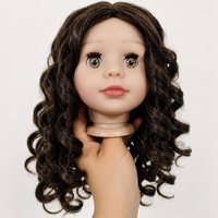 Perruque de poupée américaine personnalisée par le fabricant pour poupée - Cheveux en peluche tendance pour poupée BJD de 18 pouces