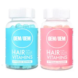 Organic Vegan Biotin Collagen Keratin Gummies Gummies Hair Nail Growth Multivitamin Gummies Manufacturers