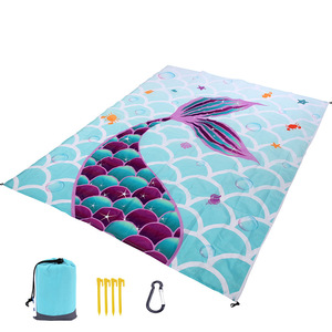 Mini Manta de Picnic Portátil Impermeable, con Logotipo Personalizado, de Poliéster, Plegable, para Playa y Camping, Protección Contra Arena - Product Image 1