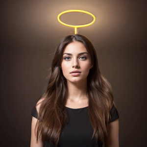 Serre-tête lumineux LED en acrylique, effet halo d'ange, pour fêtes, concerts et spectacles - Product Image 5