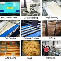 CE pain Industriel machine prix commercial pain machine à pain de boulangerie faisant la machine entièrement automatique machines de cuisson