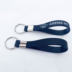 <b>Personalised</b> Silicone Wristband With Keyring Customised Silicone <b>Keychain</b> With Your Logo or Text - Product Image 6