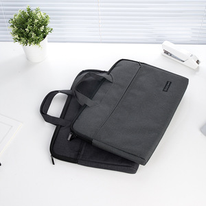 Deli Portable Briefcase 15.6 Inch Laptop Bag Business Document Bag Office Meeting Handbag Unisex Cloth Material - Product Image 2