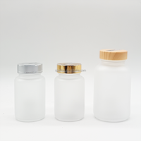 Vente chaude vide 100cc 200cc 250cc verre clair givré médecine bouteille Capsule pilule bouteille vitamine supplément bouteille conteneur