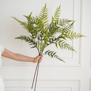 Helechos Artificiales de Inspiración Zen, Hechos a Mano con Plástico Ecológico, Decoración para el Hogar, Accesorios para Bodas - Product Image 4