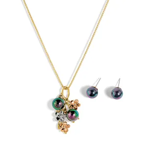 Hawaiian Wholesale costom jewellery sets 18k gold plated alloy fashion necklace statement jewelry