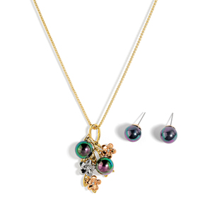 Ensembles de bijoux hawaïens en gros costom alliage plaqué or 18 carats collier de mode bijoux de déclaration - Product Image 1